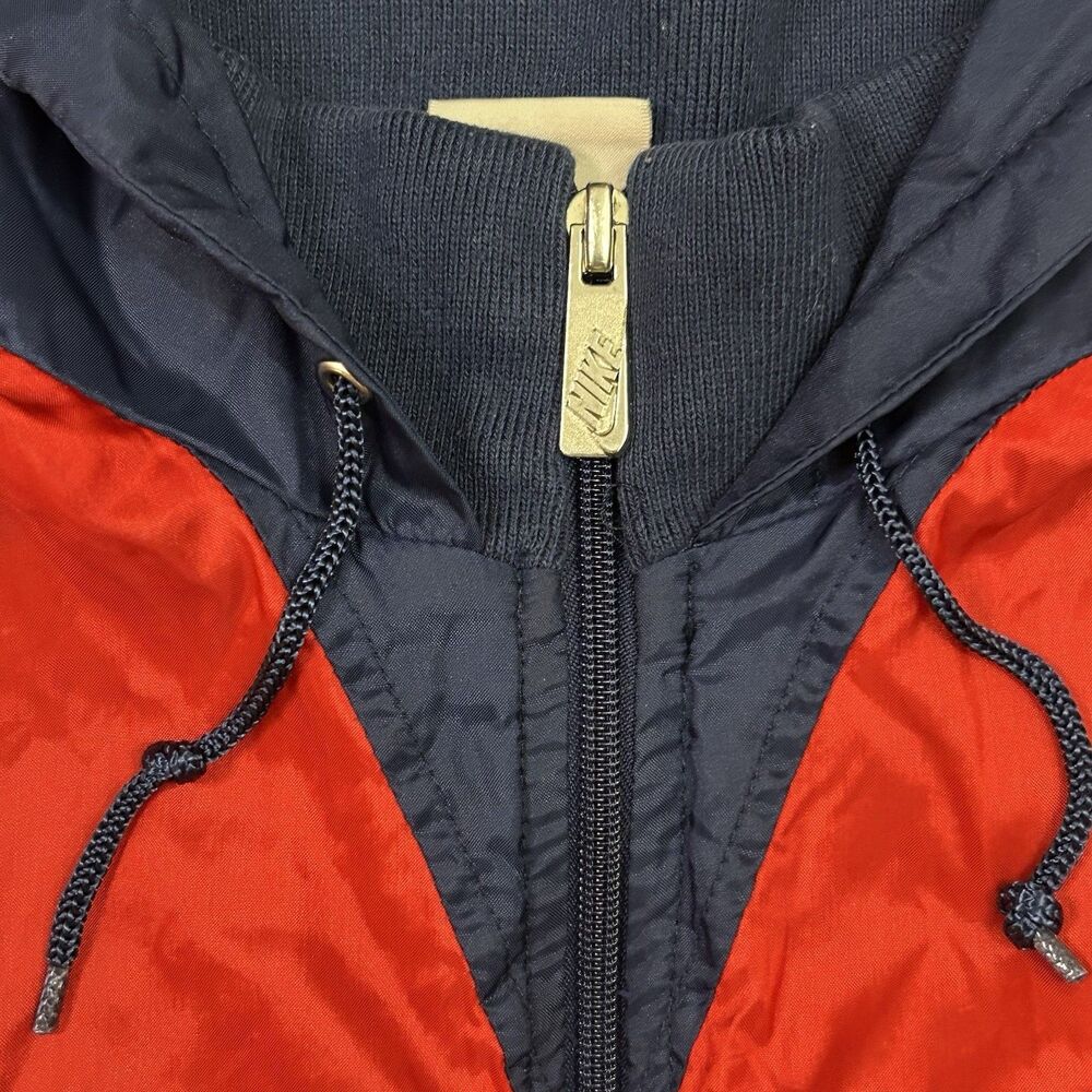 Vintage 90s Nike Silver Tag Windrunner Jacket Navy Red Colorblock Mens Rare L - Picture 2 of 9